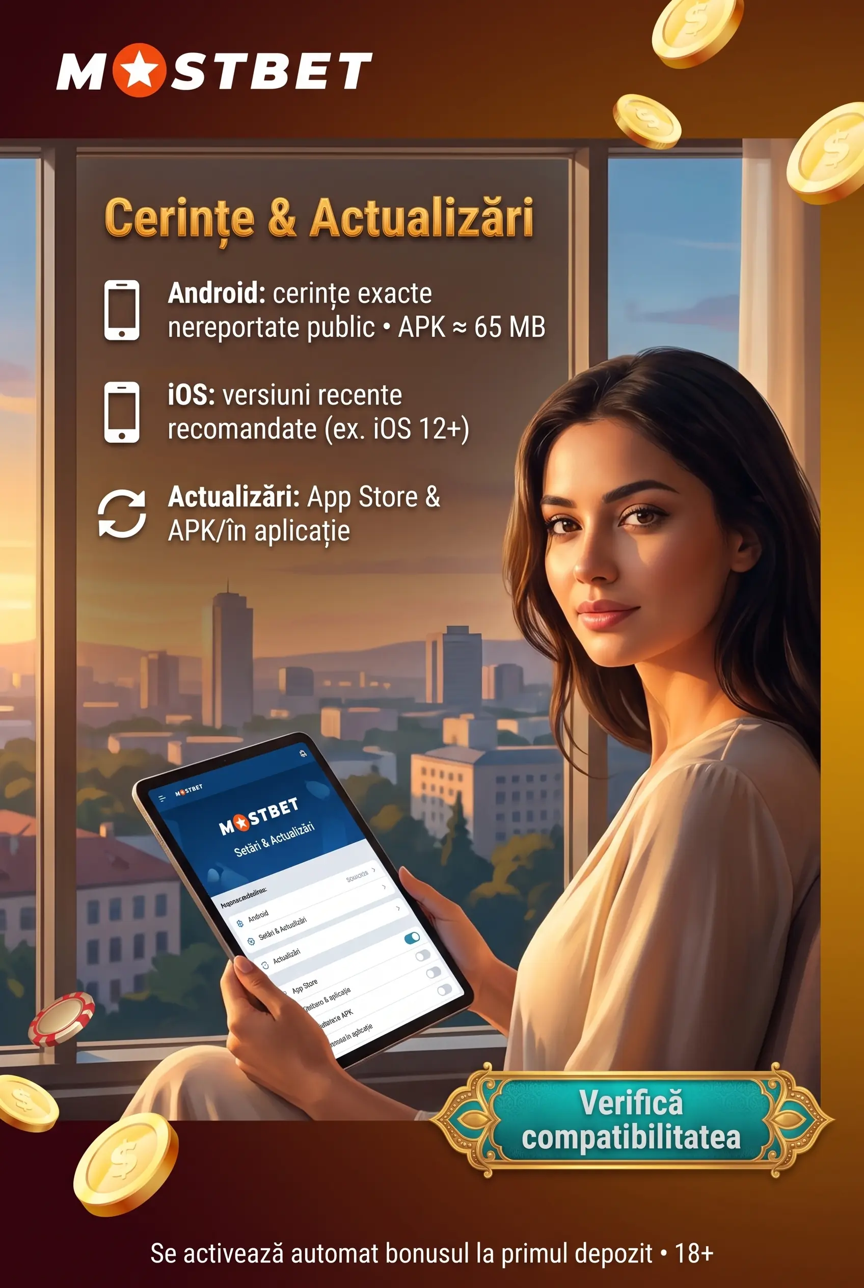 Cerințe de sistem pentru aplicația Mostbet