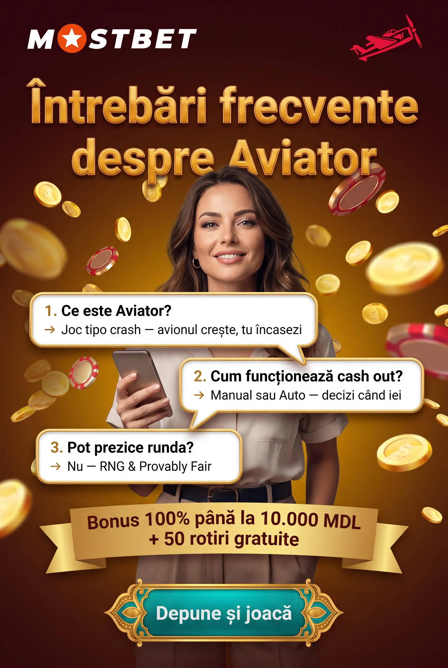 Întrebări frecvente despre Aviator