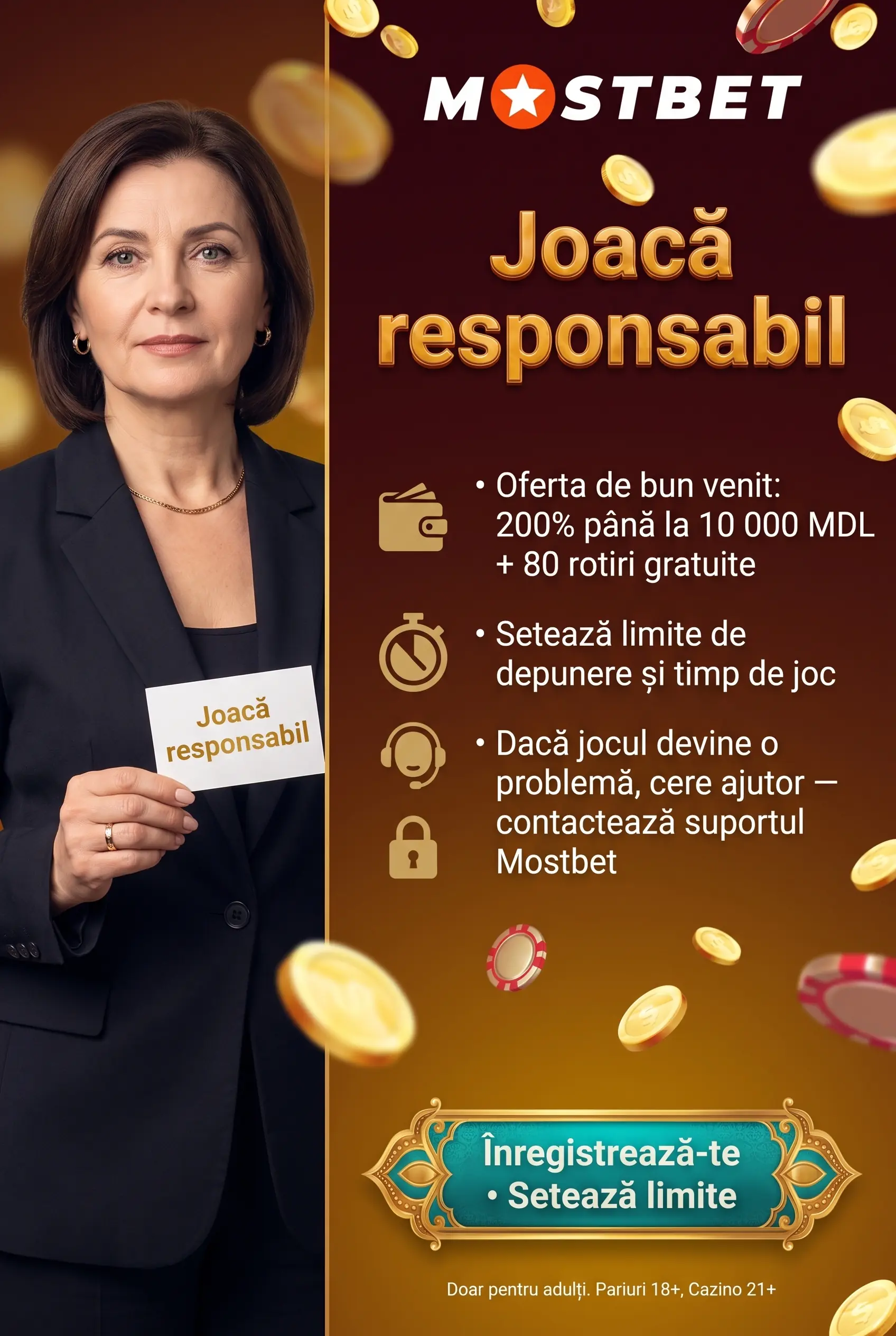 Joc responsabil la Mostbet Moldova