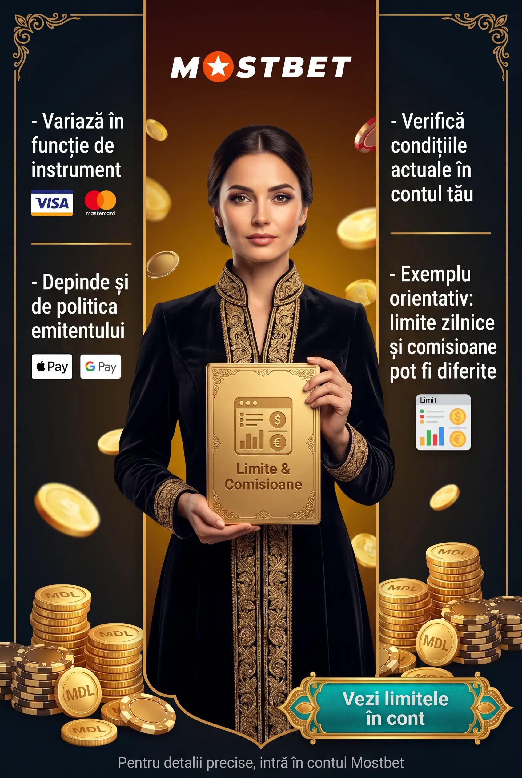 Limite și comisioane la operațiunile de plată