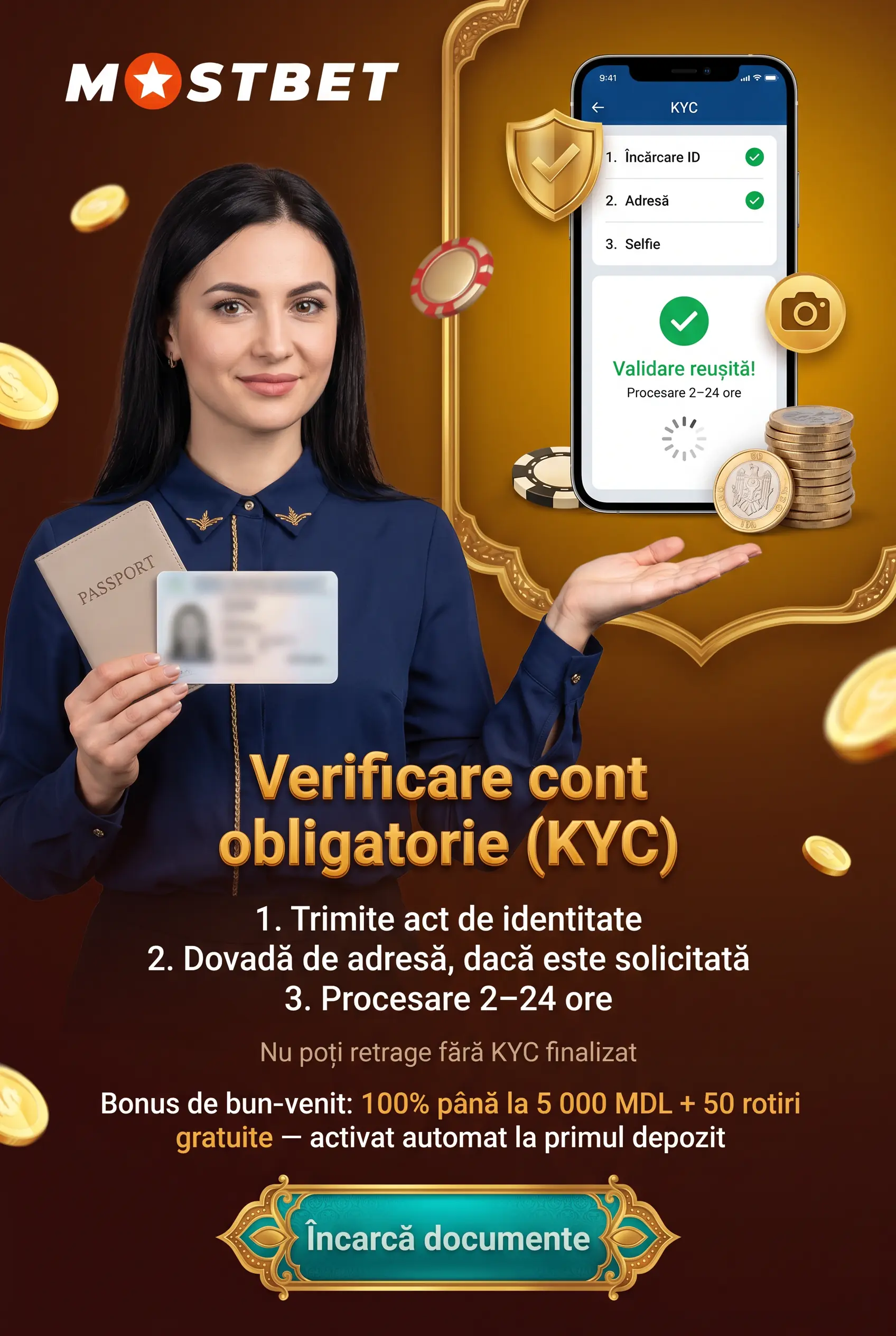 Verificarea contului înainte de retragere