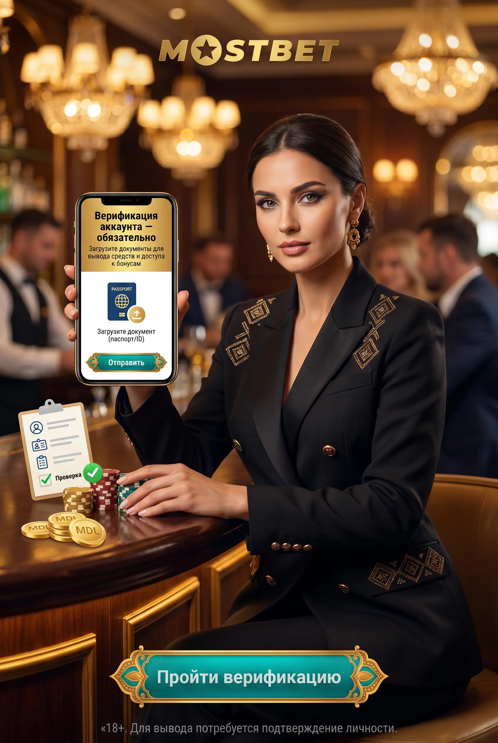 Верификация аккаунта Mostbet KYC